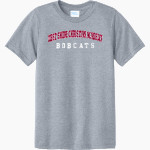 West Shore Christian Academy Bobcats <span class="pdp-name-mascot">West Shore Christian Academy Bobcats</span> Port & Company Youth CVC Tee Front Thumbnail