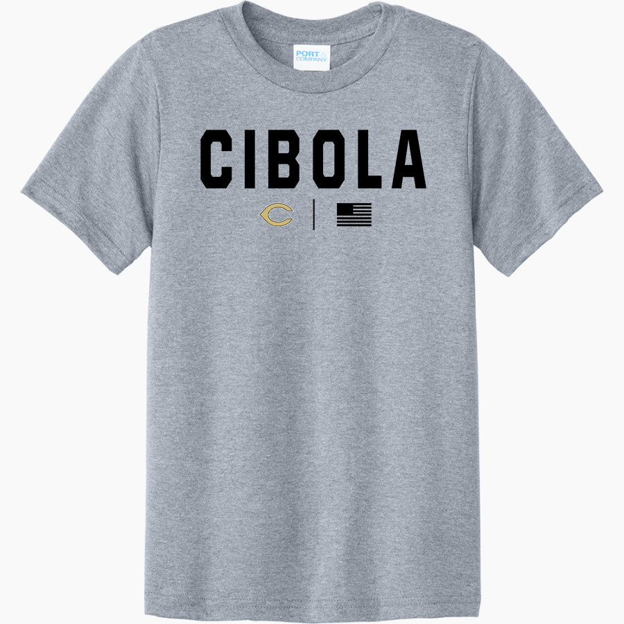 CIBOLA HIGH SCHOOL RAIDERS <span class="pdp-name-mascot">CIBOLA RAIDERS</span> Port & Company Youth CVC Tee