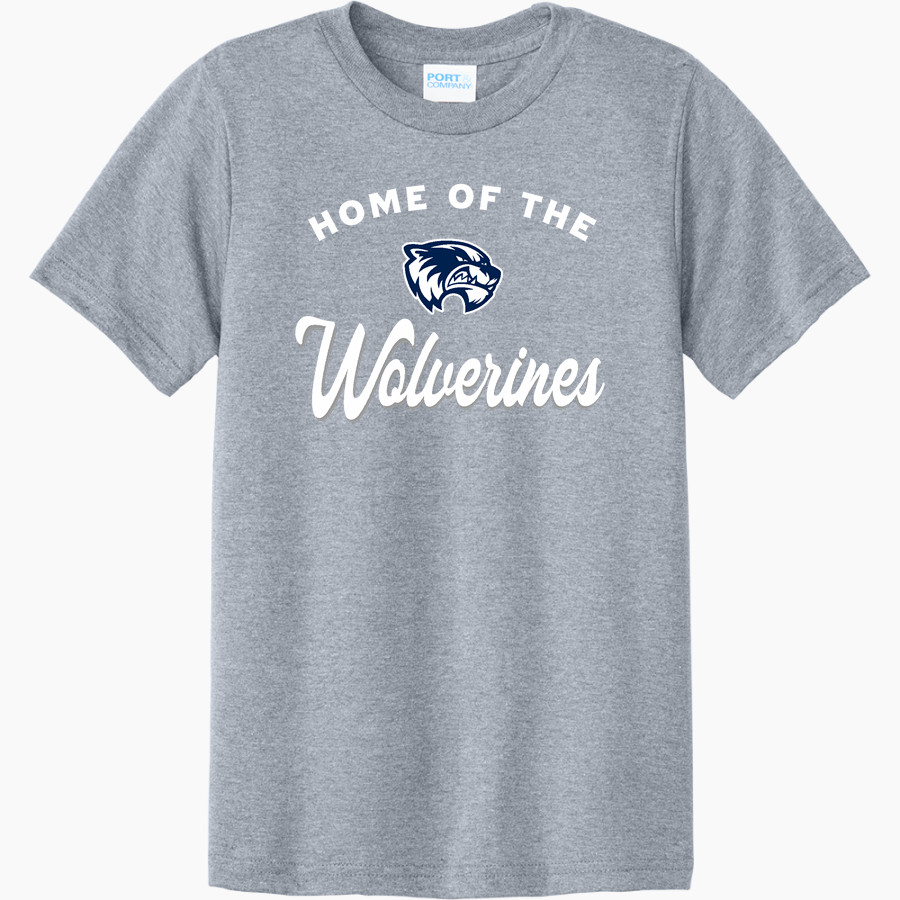 WEST GEAUGA HIGH SCHOOL WOLVERINES ONLINE STORE <span class="pdp-name-mascot">WEST GEAUGA WOLVERINES</span> Port & Company Youth CVC Tee