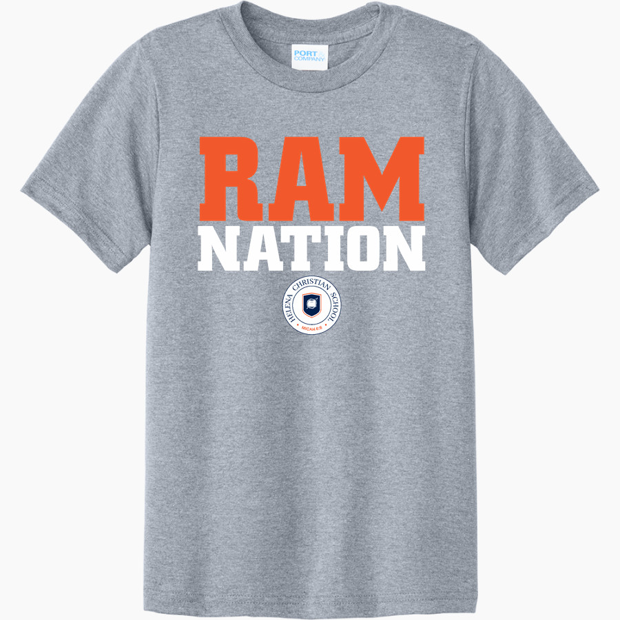 Helena Christian Rams <span class="pdp-name-mascot">Helena Christian School Rams</span> Port & Company Youth CVC Tee
