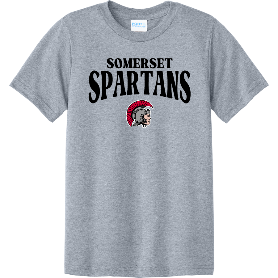 SOMERSET HIGH SCHOOL SPARTANS <span class="pdp-name-mascot">SOMERSET SPARTANS</span> Port & Company Youth CVC Tee