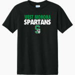 WEST MONONA HIGH SCHOOL SPARTANS Port & Company Youth CVC Tee Front Thumbnail