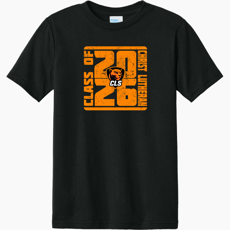 CHRIST LUTHERAN Cougars <span class="pdp-name-mascot">CHRIST LUTHERAN DAY SCHOOL Cougars</span> Port & Company Youth CVC Tee