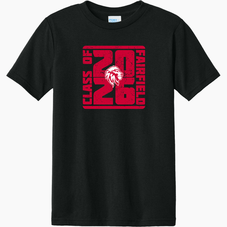LEESBURG-FAIRFIELD HIGH SCHOOL LIONS <span class="pdp-name-mascot">LEESBURG - FAIRFIELD LIONS</span> Port & Company Youth CVC Tee