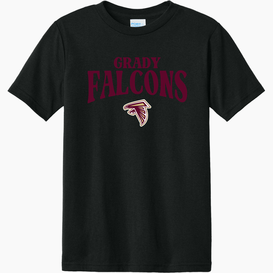 WM E GRADY VOC TECH SCHOOL FALCONS <span class="pdp-name-mascot">GRADY HIGH SCHOOL FALCONS</span> Port & Company Youth CVC Tee