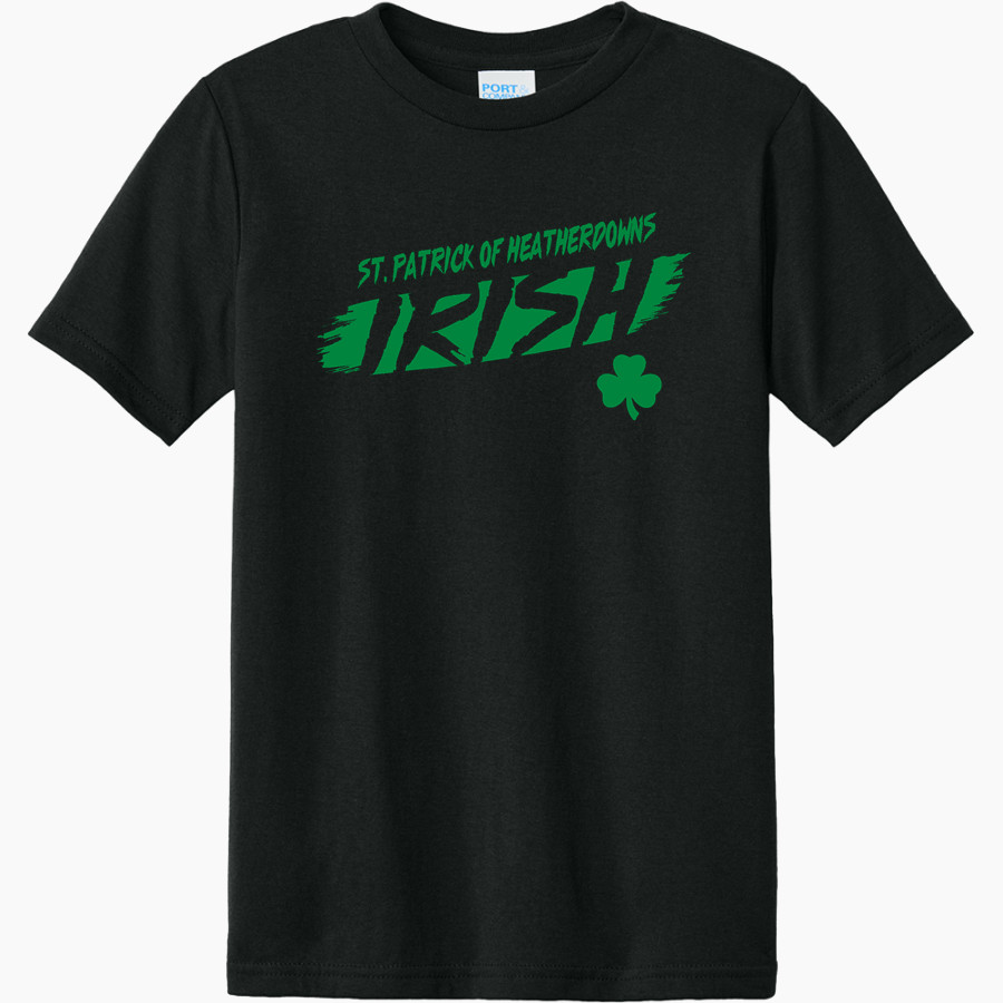 St. Patrick of Heatherdowns Irish <span class="pdp-name-mascot">St. Patrick of Heatherdowns Irish</span> Port & Company Youth CVC Tee