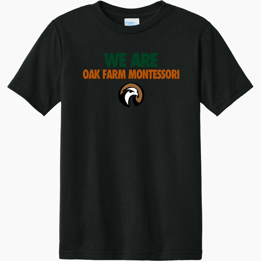 Oak Farm Montessori Falcons <span class="pdp-name-mascot">Oak Farm Montessori Falcons</span> Port & Company Youth CVC Tee