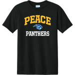 Peace Panthers <span class="pdp-name-mascot">Peace Lutheran School Panthers</span> Port & Company Youth CVC Tee Front Thumbnail