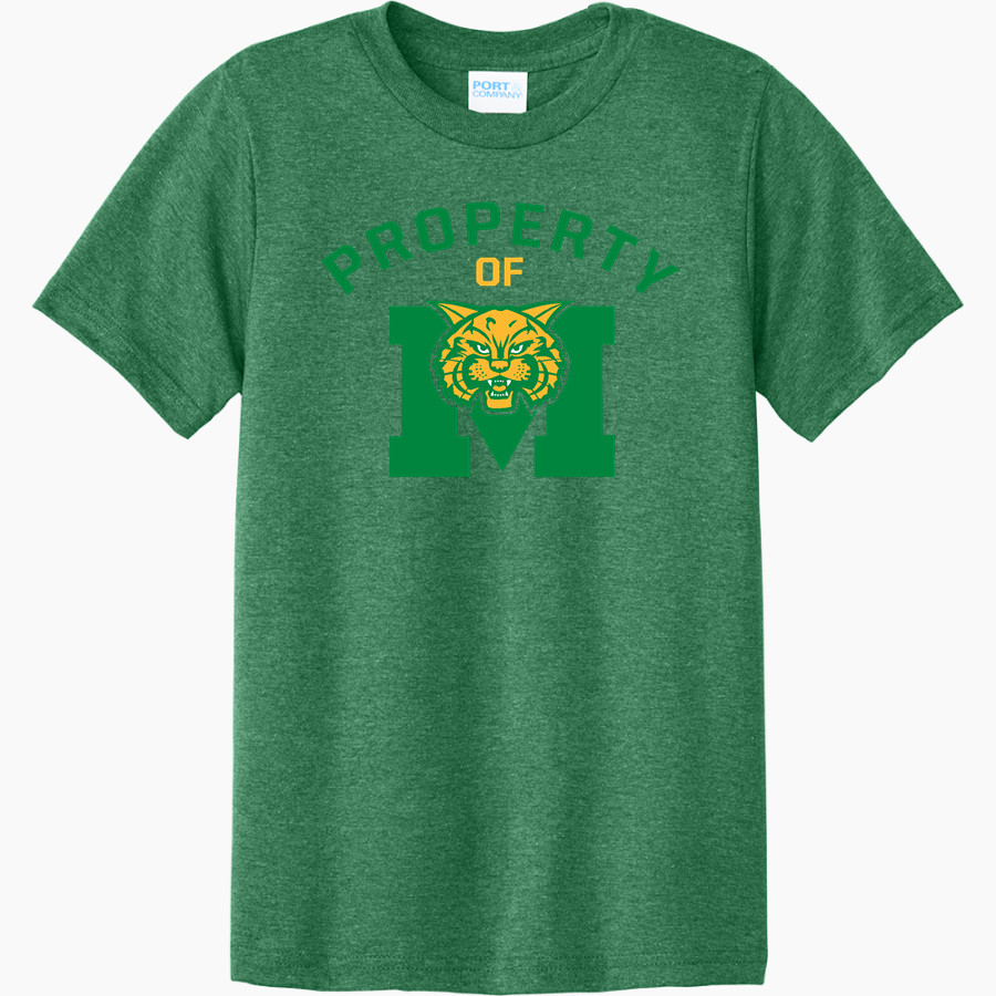 Milan C2 Wildcats <span class="pdp-name-mascot">Milan C2 Wildcats</span> Port & Company Youth CVC Tee