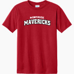 Montrose Mavericks Port & Company Youth CVC Tee Front Thumbnail