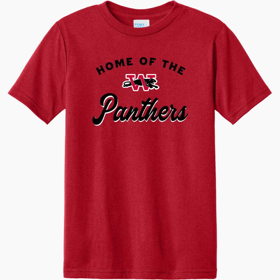 WILMOT UNION HIGH SCHOOL PANTHERS <span class="pdp-name-mascot">WILMOT PANTHERS</span> Port & Company Youth CVC Tee