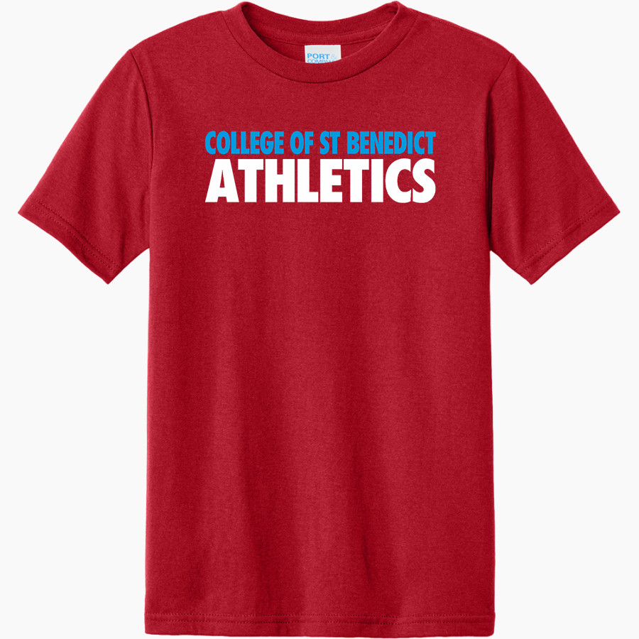 COLLEGE OF ST BENEDICT Bennies <span class="pdp-name-mascot">COLLEGE OF ST BENEDICT</span> Port & Company Youth CVC Tee