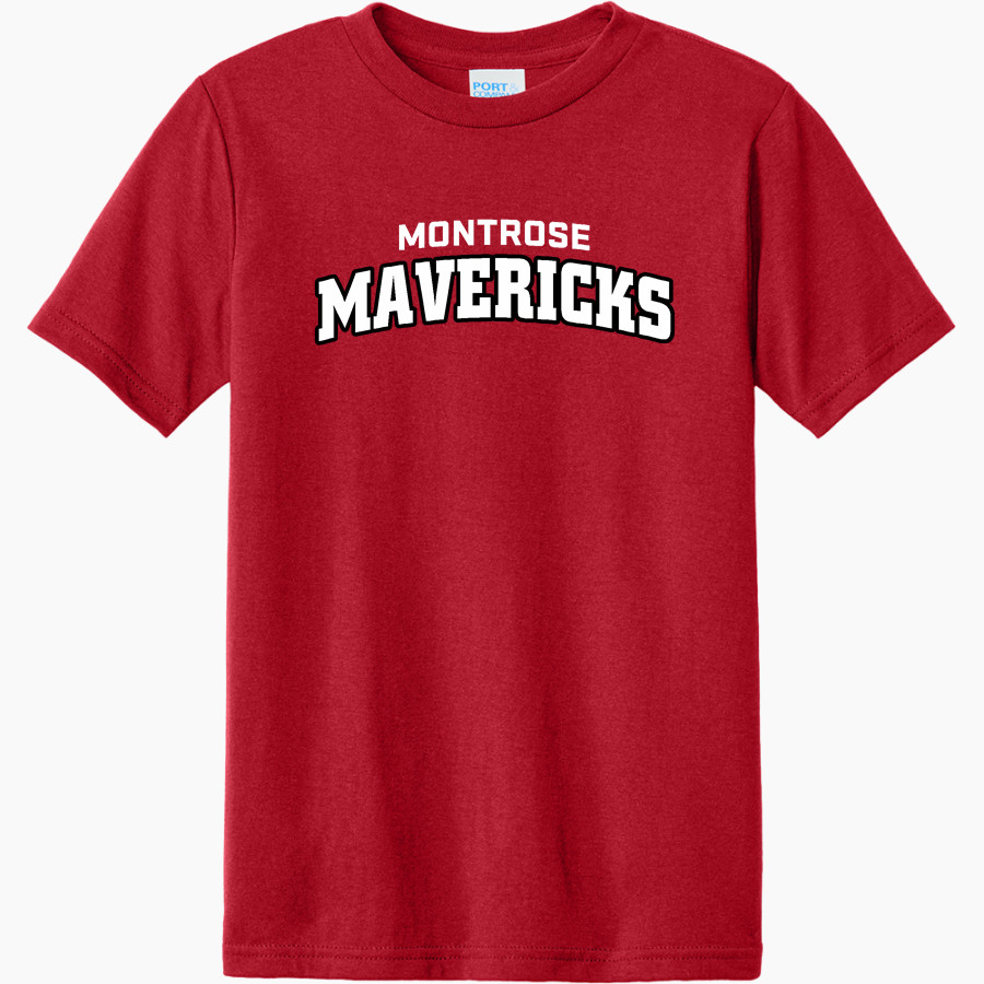 Montrose Mavericks Port & Company Youth CVC Tee