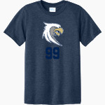 Toccoa Falls EAGLES <span class="pdp-name-mascot">TOCCOA FALLS COLLEGE EAGLES</span> Port & Company Youth CVC Tee Front Thumbnail
