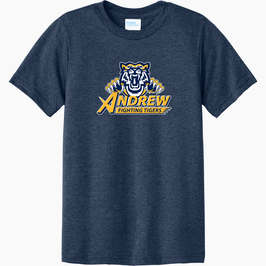 Andrew Tigers Port & Company Youth CVC Tee