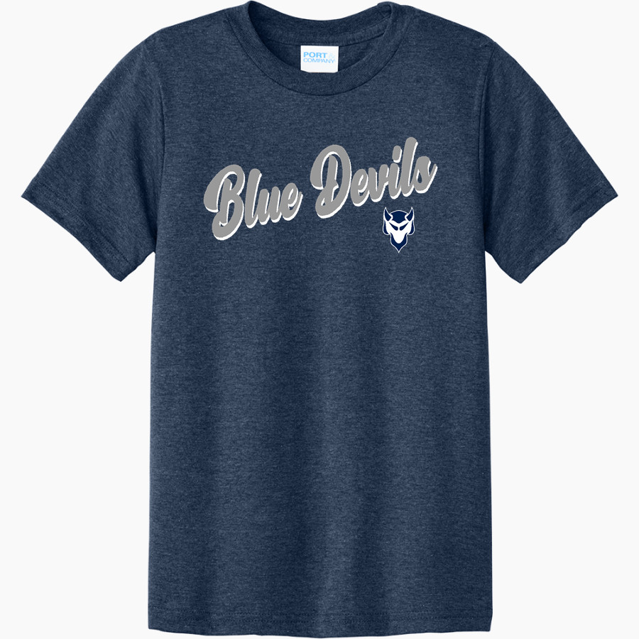 ELBERT COUNTY COMP HIGH SCHOOL BLUE DEVILS <span class="pdp-name-mascot">ELBERT COUNTY COMP BLUE DEVILS</span> Port & Company Youth CVC Tee