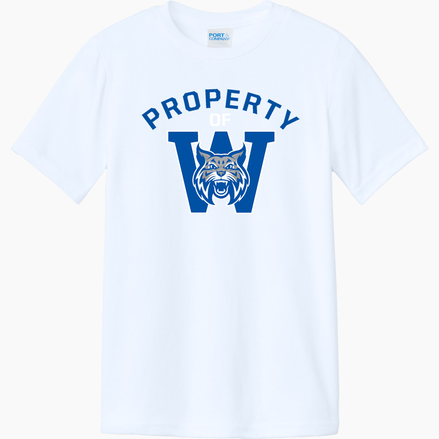WELCH HIGH SCHOOL WILDCATS Port & Company Youth CVC Tee