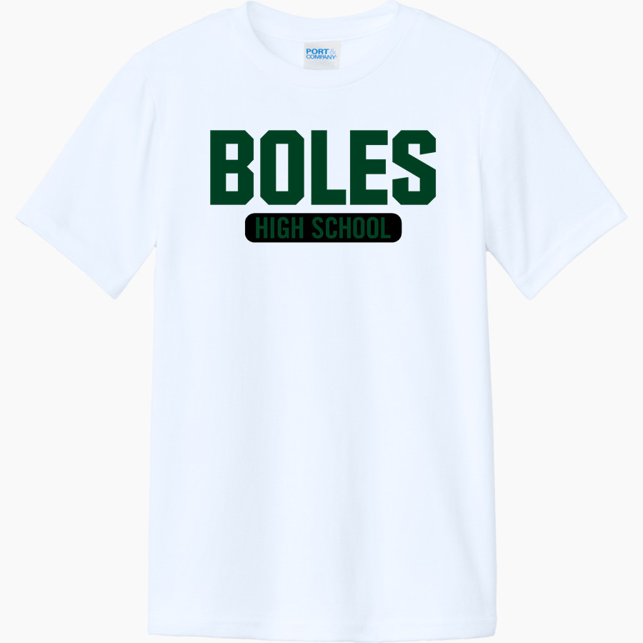BOLES HIGH SCHOOL HORNETS Port & Company Youth CVC Tee