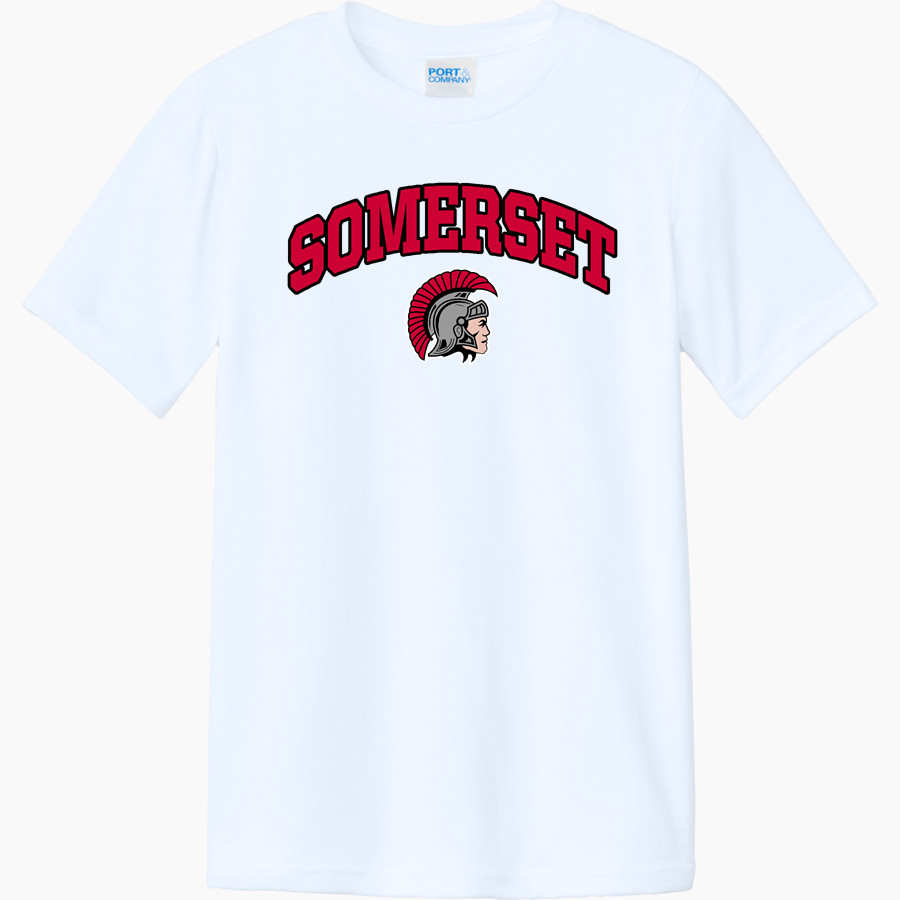 SOMERSET HIGH SCHOOL SPARTANS <span class="pdp-name-mascot">SOMERSET SPARTANS</span> Port & Company Youth CVC Tee