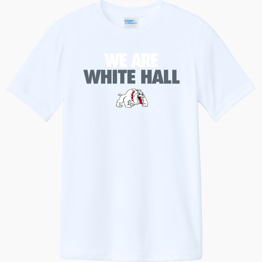 WHITE HALL HIGH SCHOOL BULLDOGS <span class="pdp-name-mascot">WHITE HALL BULLDOGS</span> Port & Company Youth CVC Tee