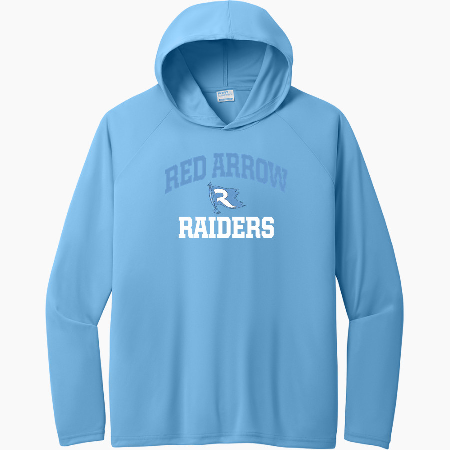 RED ARROW Raiders <span class="pdp-name-mascot">RED ARROW Raiders</span> Port & Company Men's Performance Pullover Hooded Tee