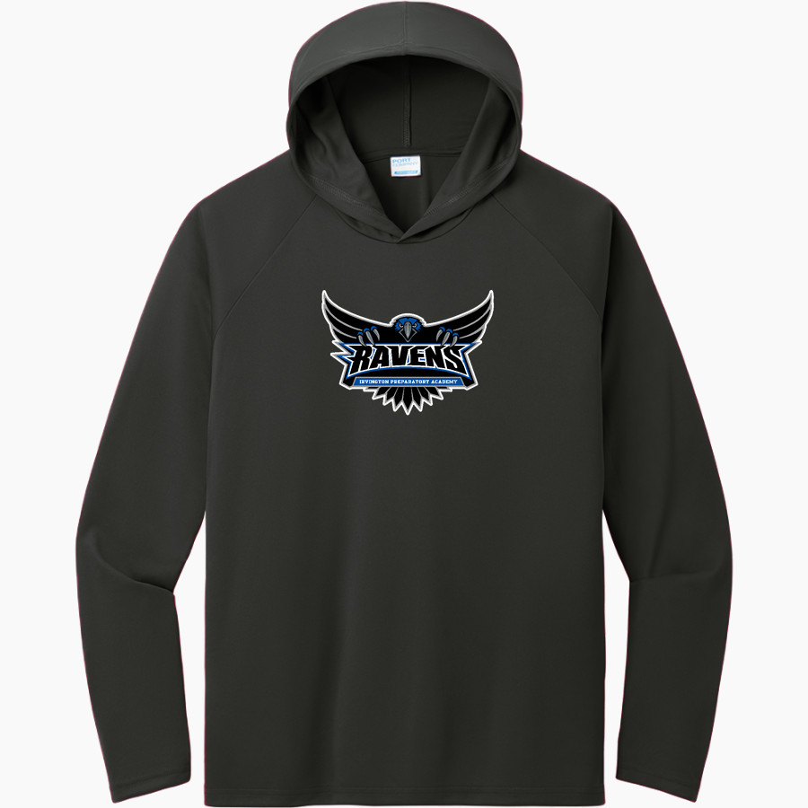 Irvington Community Schools Online Store <span class="pdp-name-mascot">Irvington Community Schools Ravens</span> Port & Company Men's Performance Pullover Hooded Tee