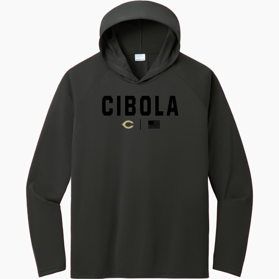 CIBOLA HIGH SCHOOL RAIDERS <span class="pdp-name-mascot">CIBOLA RAIDERS</span> Port & Company Men's Performance Pullover Hooded Tee