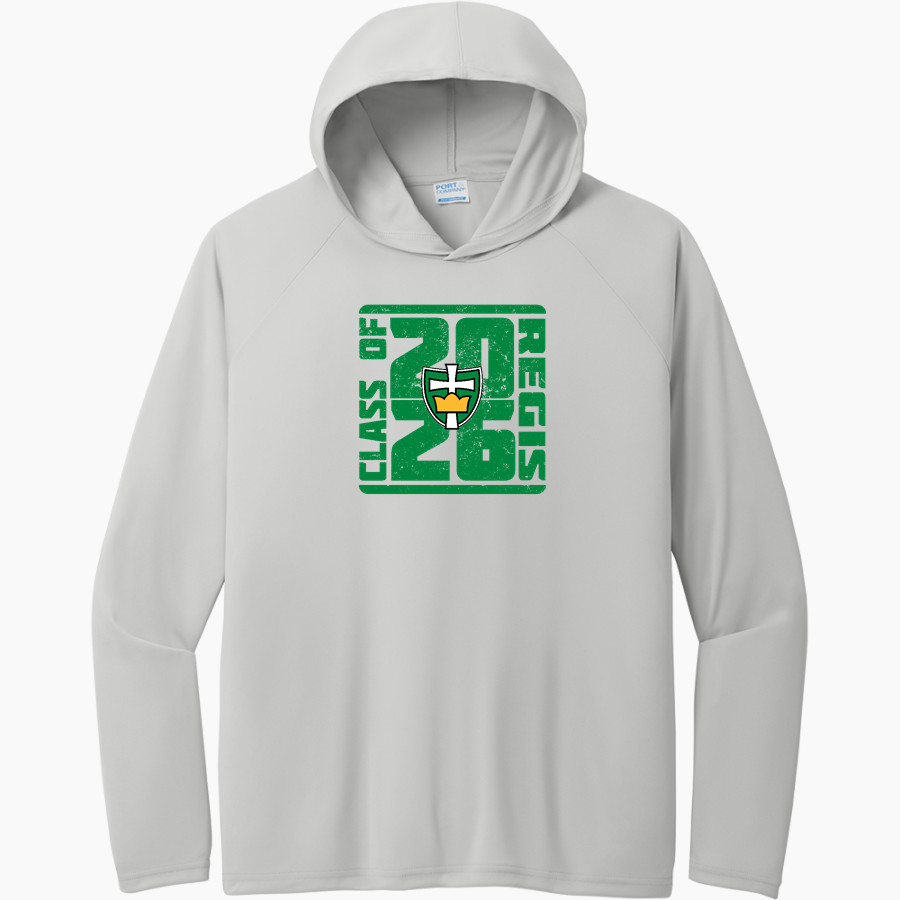 REGIS RAMBLERS <span class="pdp-name-mascot">REGIS RAMBLERS</span> Port & Company Men's Performance Pullover Hooded Tee