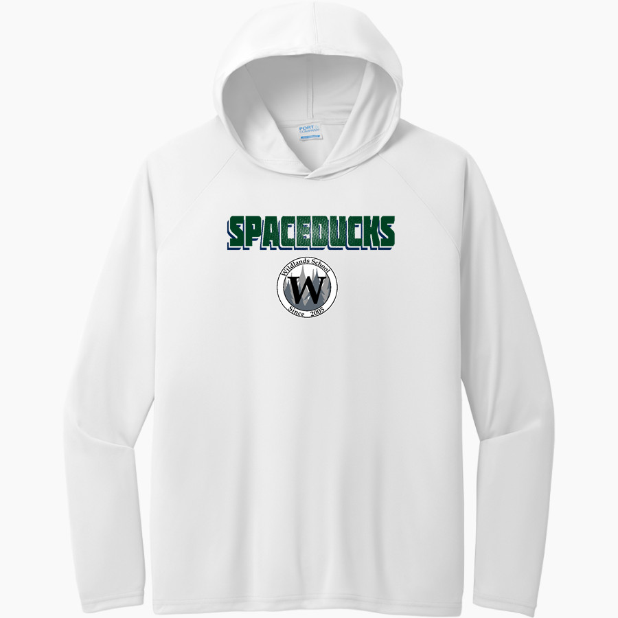 Wildlands Spaceducks Port & Company Men's Performance Pullover Hooded Tee