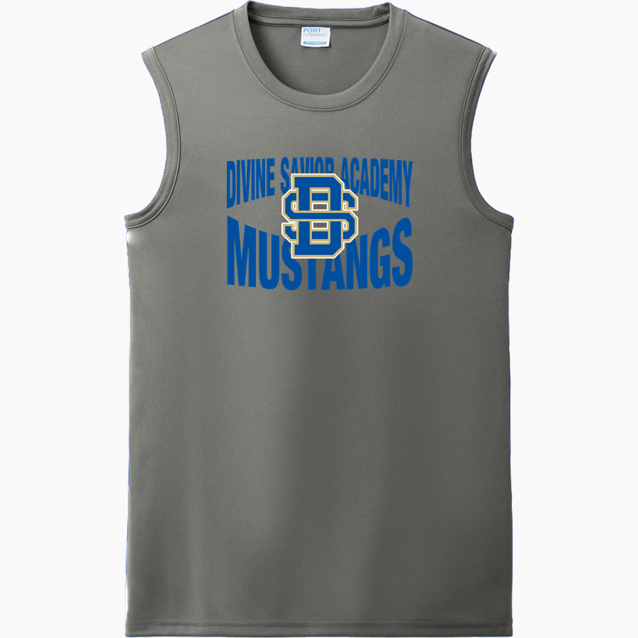 Divine Savior Academy Mustangs <span class="pdp-name-mascot">DSA Mustangs</span> Port & Company Men's Performance Sleeveless Tee