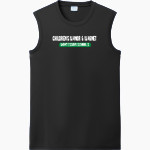 Children's Manor Children's Manor <span class="pdp-name-mascot">Children's Manor & Magnet Montessori Schools</span> Port & Company Men's Performance Sleeveless Tee Front Thumbnail