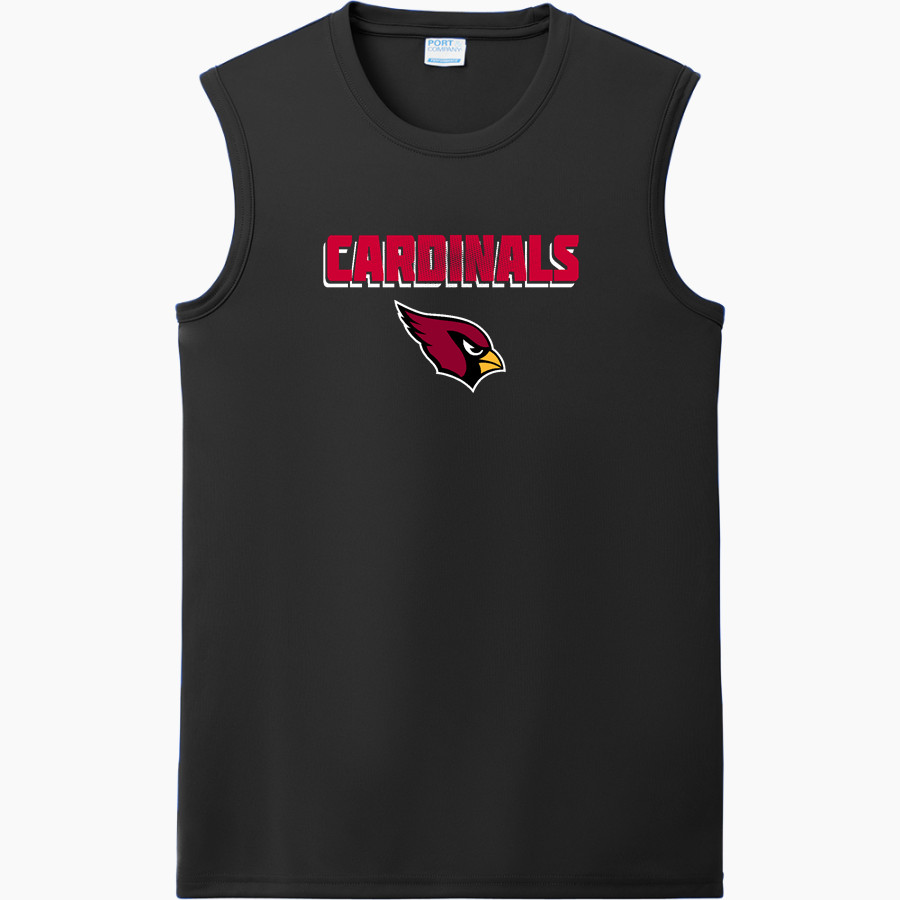 JOHANNESBURG-LEWISTON HIGH SCH CARDINALS <span class="pdp-name-mascot">JOHANNESBURG - LEWISTON CARDINALS</span> Port & Company Men's Performance Sleeveless Tee
