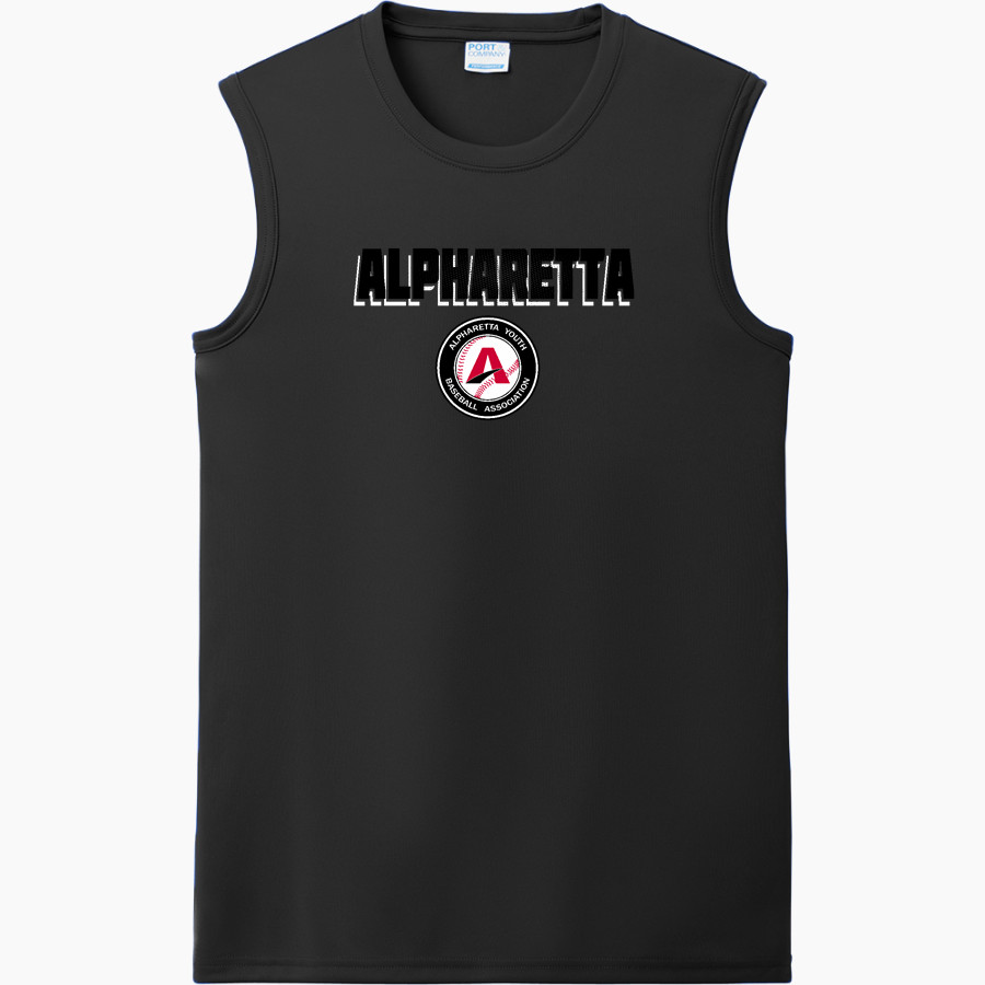 Alpharetta Youth Baseball Alpharetta <span class="pdp-name-mascot">Alpharetta Youth Baseball Association</span> Port & Company Men's Performance Sleeveless Tee