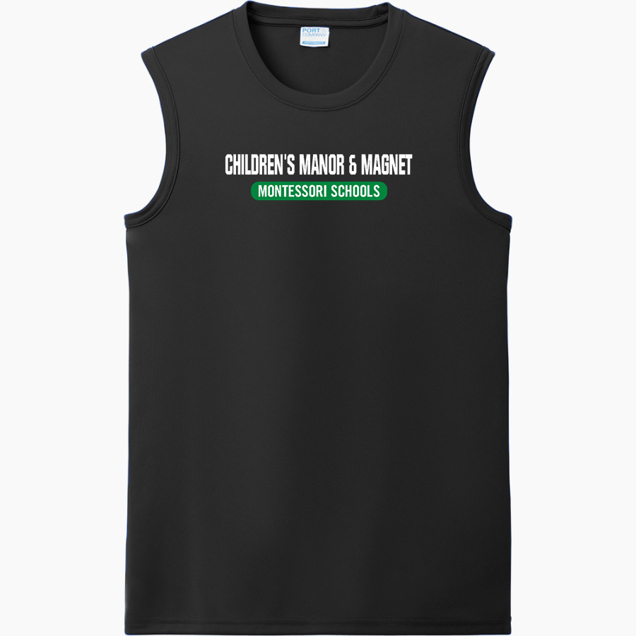 Children's Manor Children's Manor <span class="pdp-name-mascot">Children's Manor & Magnet Montessori Schools</span> Port & Company Men's Performance Sleeveless Tee