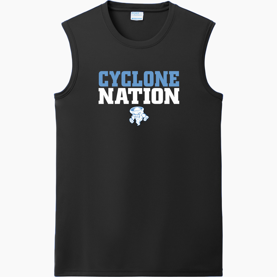 RIVERSIDE HIGH SCHOOL CYCLONES <span class="pdp-name-mascot">RIVERSIDE CYCLONES</span> Port & Company Men's Performance Sleeveless Tee