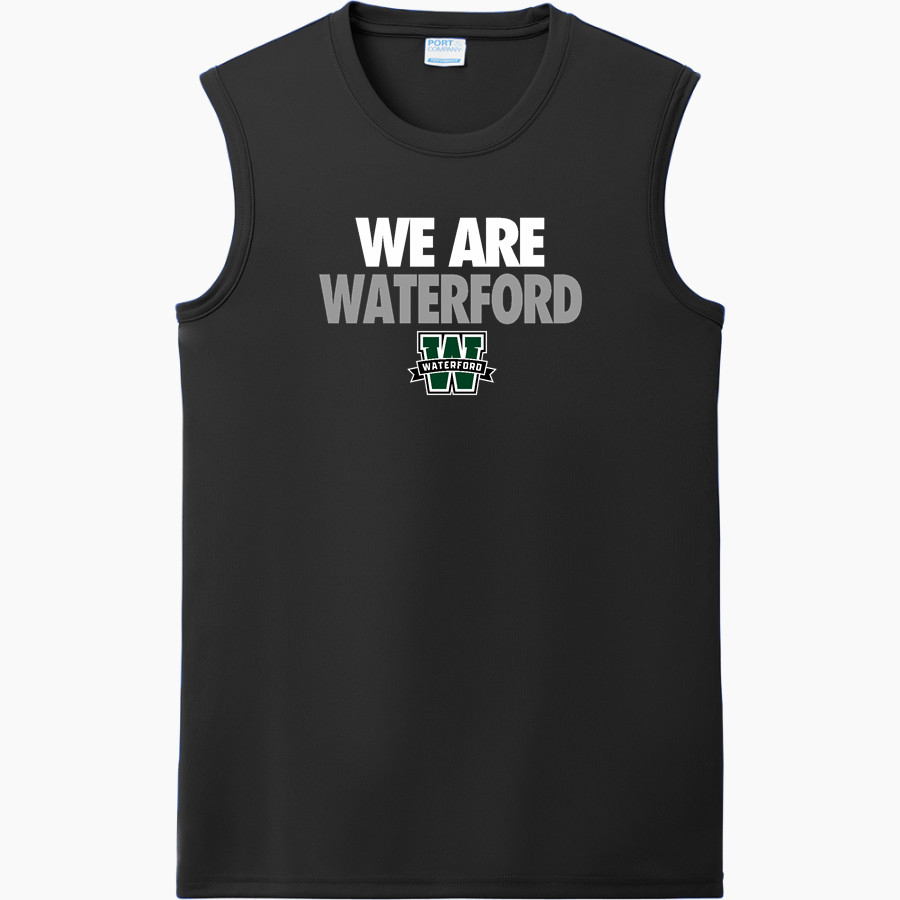 WATERFORD UNION HIGH SCHOOL WOLVERINES <span class="pdp-name-mascot">WATERFORD WOLVERINES</span> Port & Company Men's Performance Sleeveless Tee