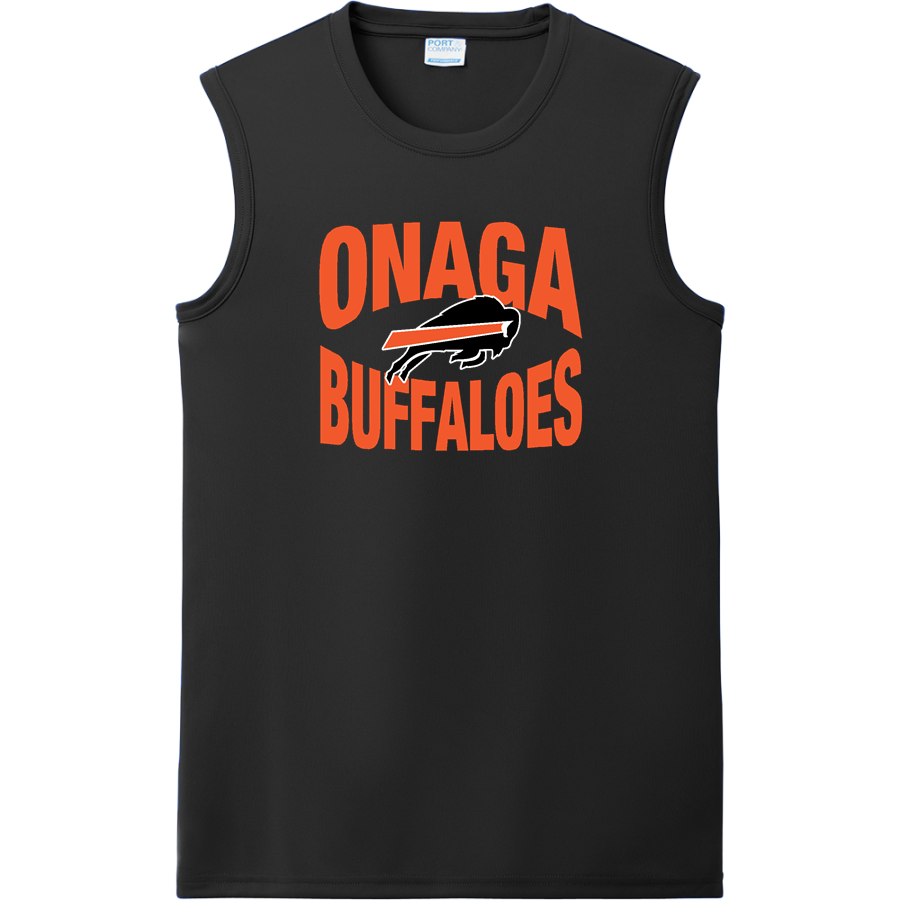 ONAGA HIGH SCHOOL BUFFALOES <span class="pdp-name-mascot">ONAGA BUFFALOES</span> Port & Company Men's Performance Sleeveless Tee