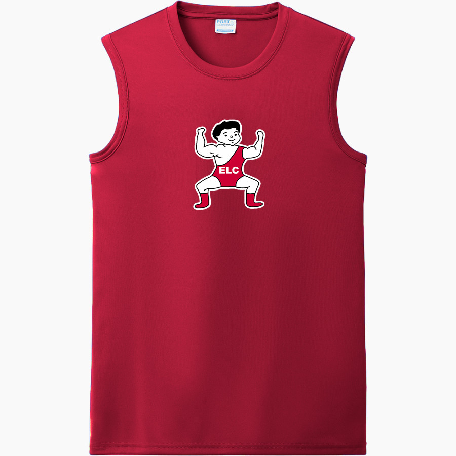 ESTHERVILLE LINCOLN CENTRAL HIGH SHOOL MIDGETS <span class="pdp-name-mascot">ESTHERVILLE LINCOLN CENTRAL MIDGETS</span> Port & Company Men's Performance Sleeveless Tee