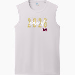 MILLBURY SR HIGH SCHOOL WOOLIES Port & Company Men's Performance Sleeveless Tee Front Thumbnail