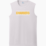 MEMORIAL HIGH SCHOOL CHARGERS <span class="pdp-name-mascot">MEMORIAL CHARGERS</span> Port & Company Men's Performance Sleeveless Tee Front Thumbnail