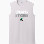 Calvary Christian Spartans <span class="pdp-name-mascot">Calvary Christian Spartans</span> Port & Company Men's Performance Sleeveless Tee Front Thumbnail