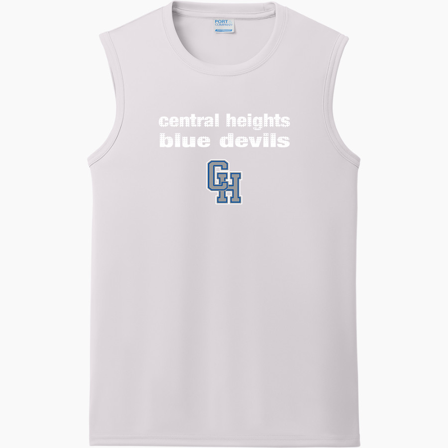 CENTRAL HEIGHTS HIGH SCHOOL BLUE DEVILS Port & Company Men's Performance Sleeveless Tee