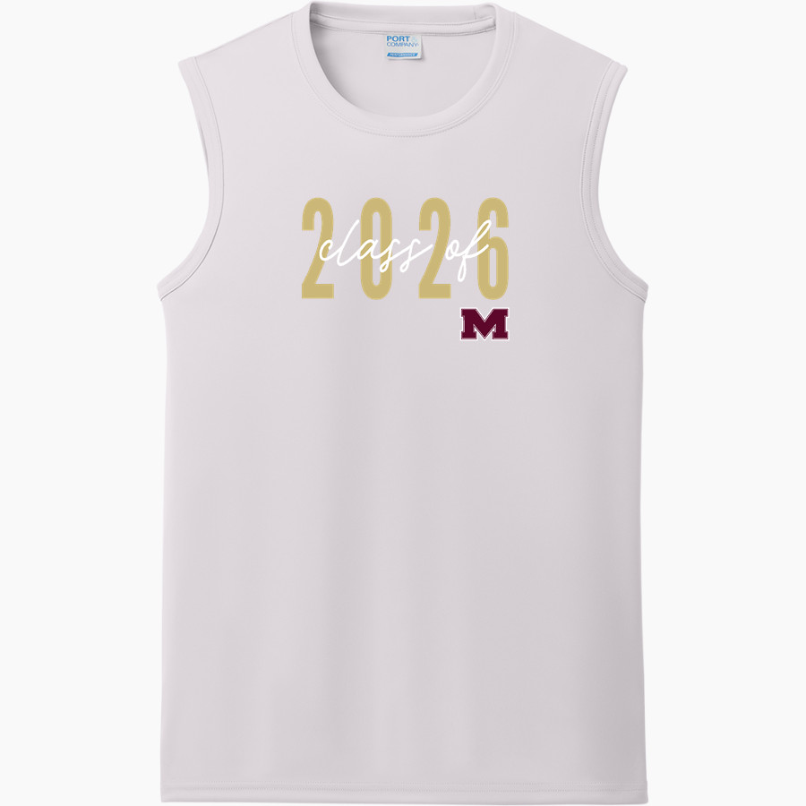 MILLBURY SR HIGH SCHOOL WOOLIES Port & Company Men's Performance Sleeveless Tee