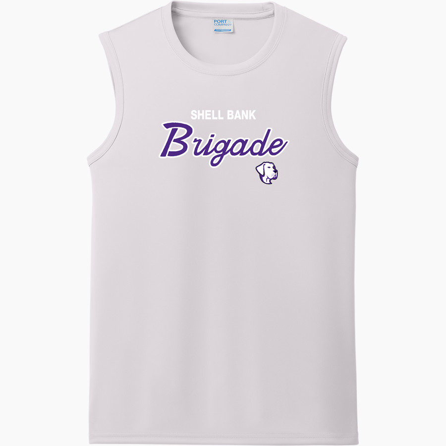 Shell Bank Brigade Port & Company Men's Performance Sleeveless Tee