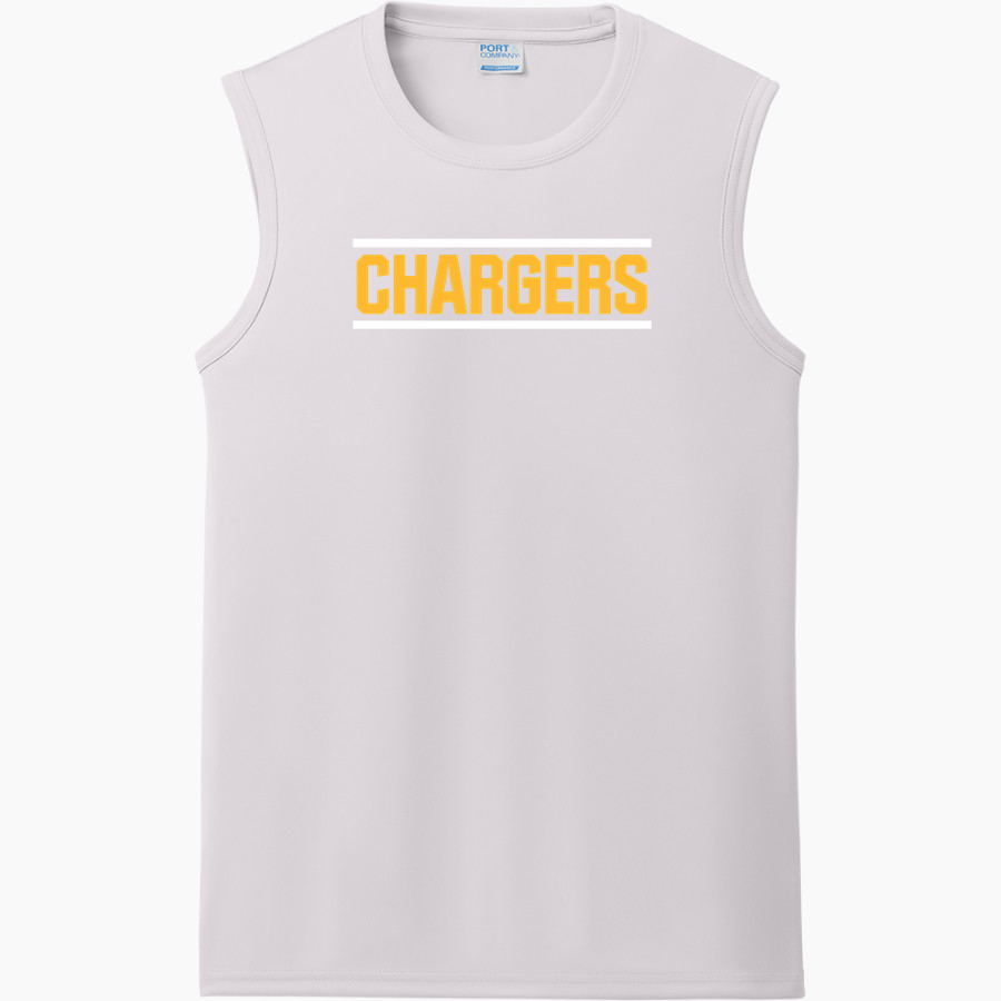 MEMORIAL HIGH SCHOOL CHARGERS <span class="pdp-name-mascot">MEMORIAL CHARGERS</span> Port & Company Men's Performance Sleeveless Tee
