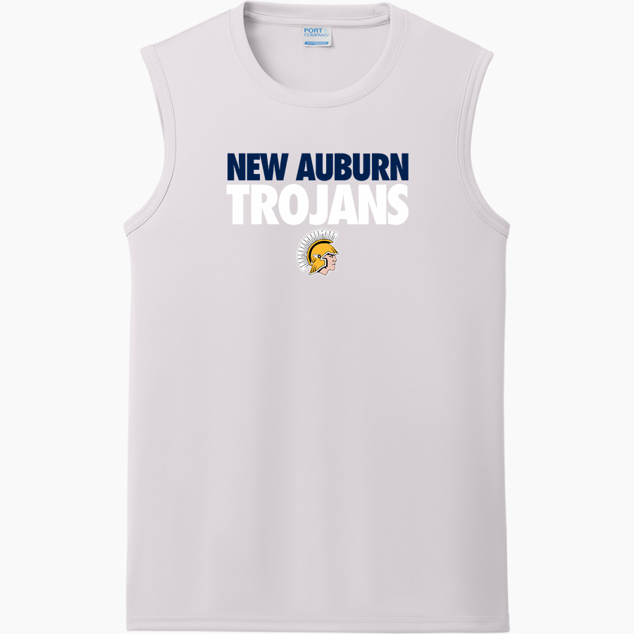 NEW AUBURN HIGH SCHOOL TROJANS Port & Company Men's Performance Sleeveless Tee