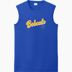 Lansing Bobcats Bobcats Port & Company Men's Performance Sleeveless Tee Front Thumbnail