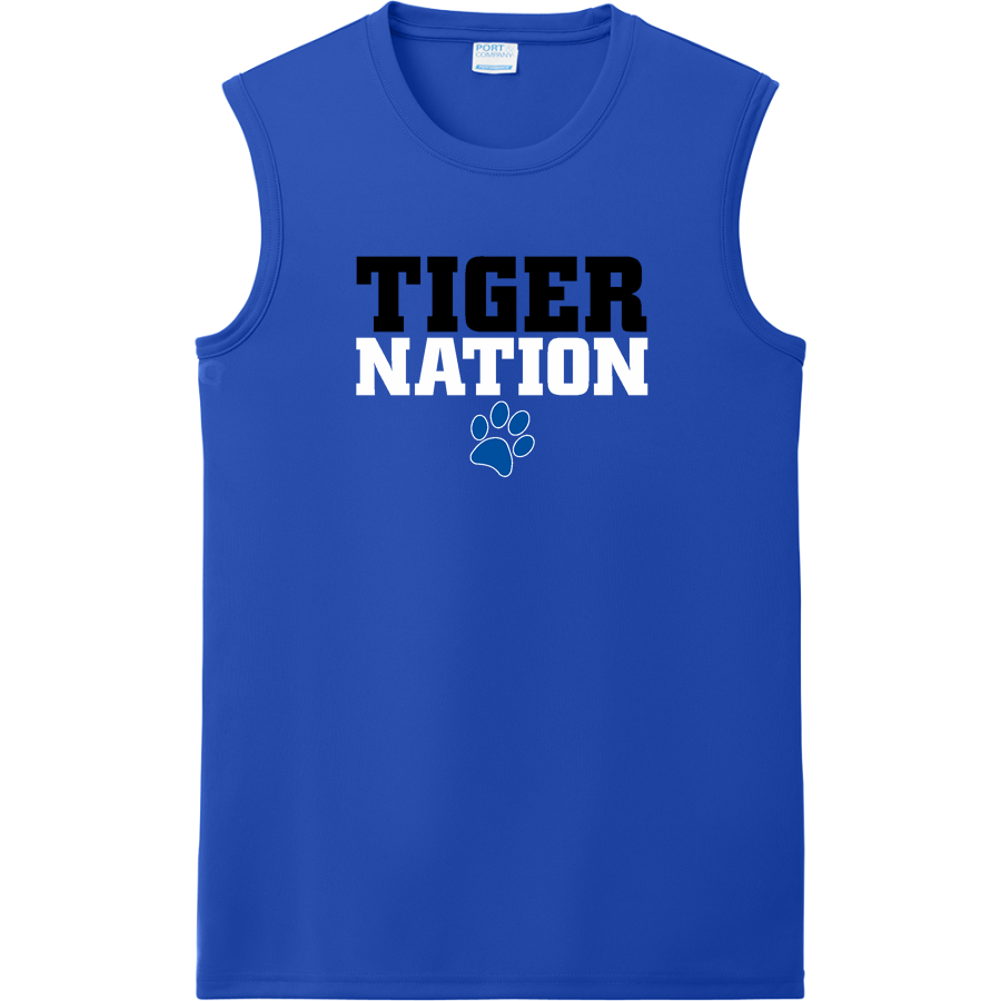 Crow Tigers <span class="pdp-name-mascot">Crow Middle School Tigers</span> Port & Company Men's Performance Sleeveless Tee