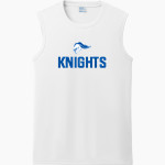 ROCKY BAYOU CHRISTIAN SCHOOL KNIGHTS <span class="pdp-name-mascot">ROCKY BAYOU KNIGHTS</span> Port & Company Men's Performance Sleeveless Tee Front Thumbnail