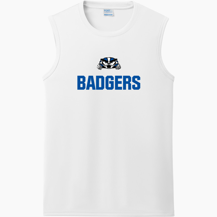 LAMPASAS HIGH SCHOOL BADGERS <span class="pdp-name-mascot">LAMPASAS BADGERS</span> Port & Company Men's Performance Sleeveless Tee